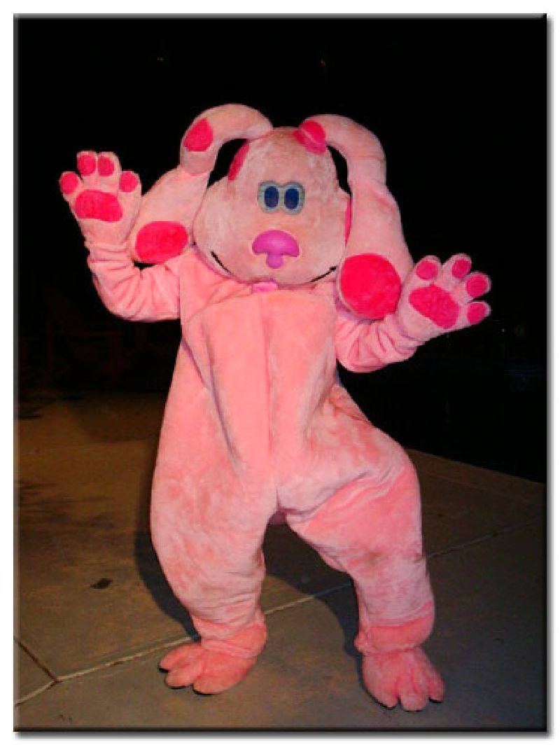 Girl clue dog costumed character rental