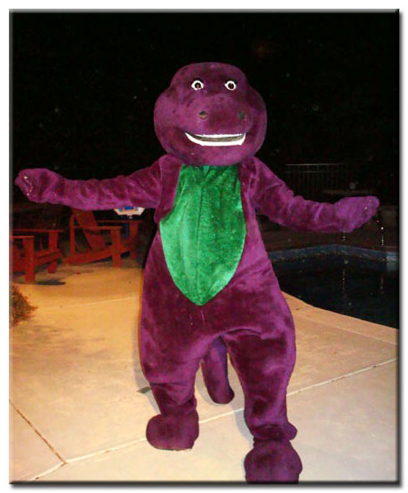 Purple dinosaur rental in Raleigh NC