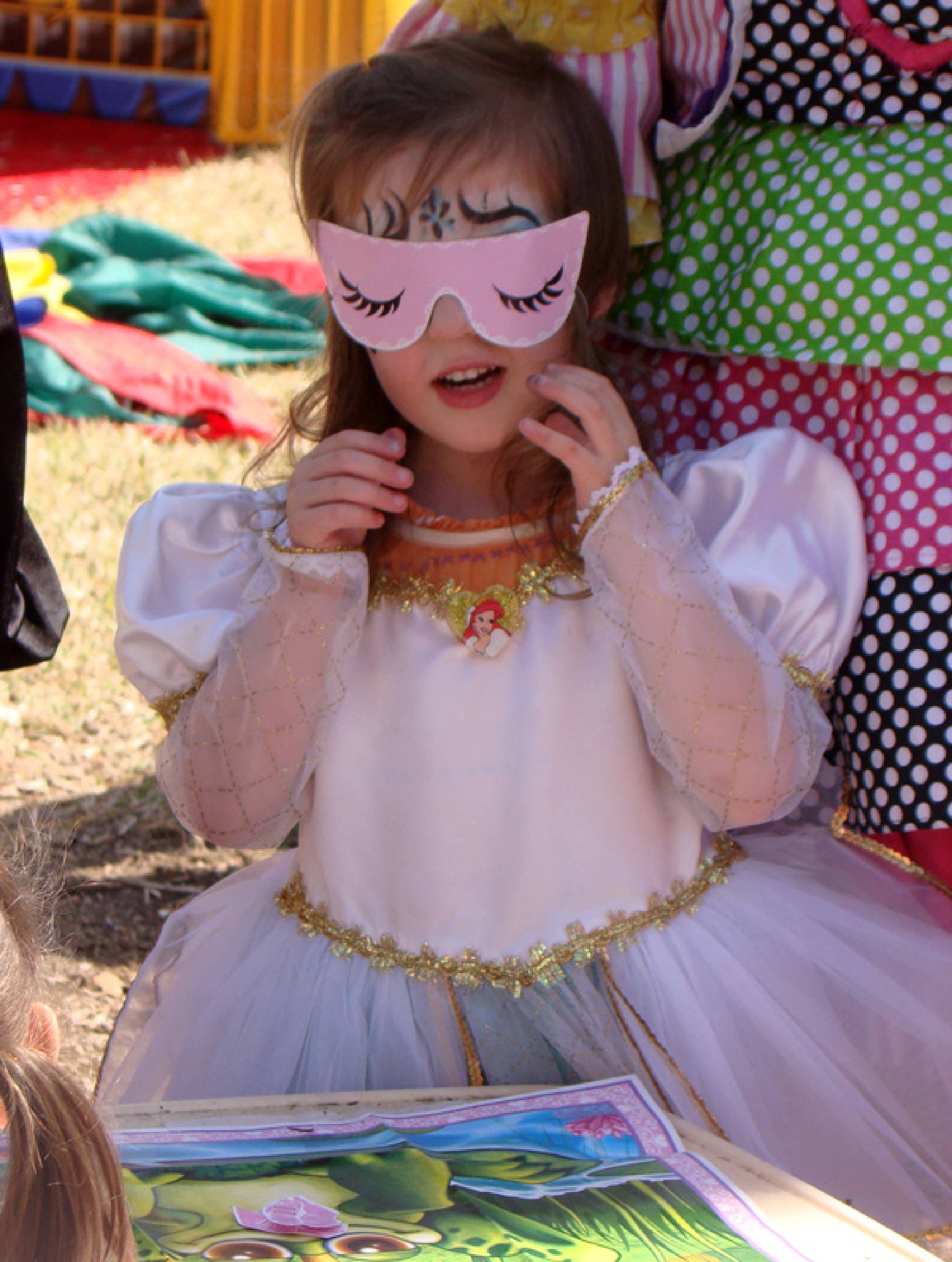 Cute princess with mask