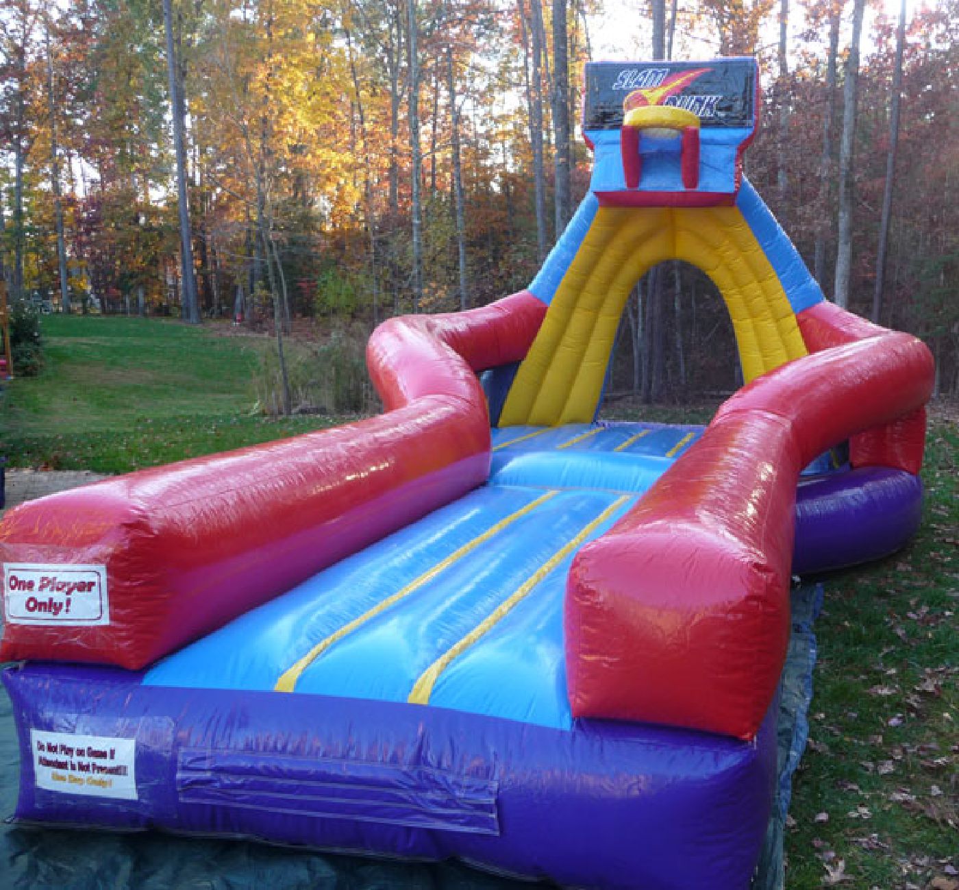 Slam dunk inflatable game rental for Raleigh